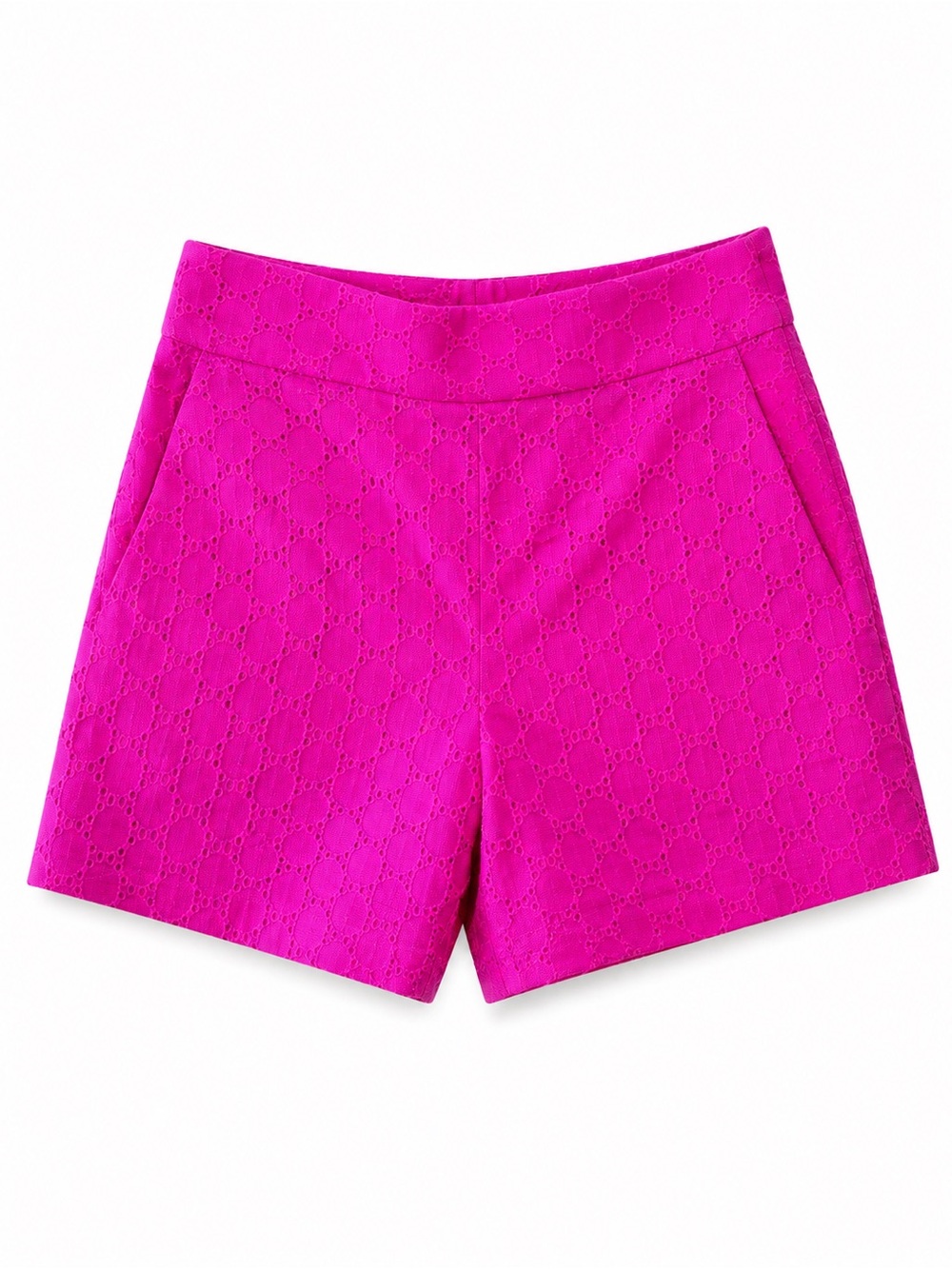 J.Crew Bright Fuchsia Eyelet Cotton Shorts - Size 00